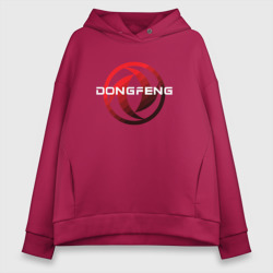 Женское худи Oversize хлопок Dongfeng - logo