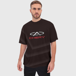 Мужская футболка oversize 3D Cherry - logo - фото 2