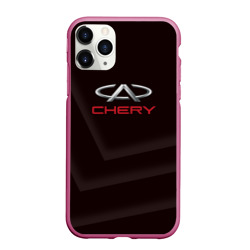 Чехол для iPhone 11 Pro Max матовый Cherry - logo