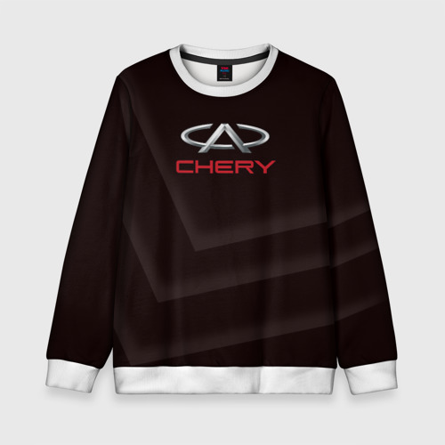 Детский свитшот 3D Cherry - logo, цвет 3D печать