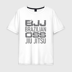 Мужская футболка хлопок Oversize BJJ Oss джиу-джитсу