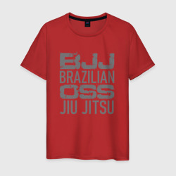 BJJ Oss джиу-джитсу – Мужская футболка хлопок с принтом купить со скидкой в -20%