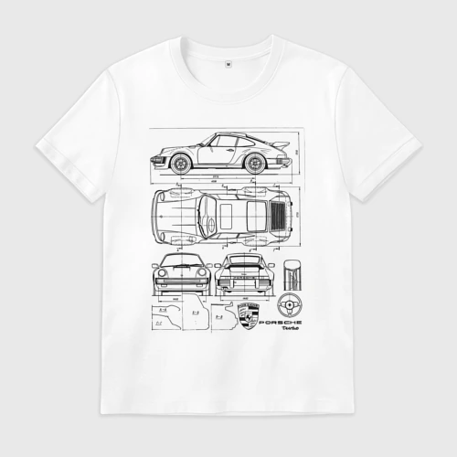 Мужская футболка хлопок Porsche 911 