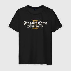 Мужская футболка хлопок Kingdom come 2 deliverance logo