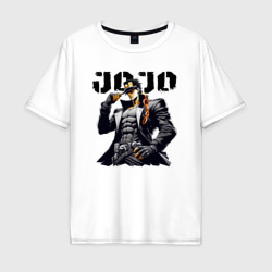 Jotaro Kujo - jojo ai art – Мужская футболка хлопок Oversize с принтом купить со скидкой в -16%