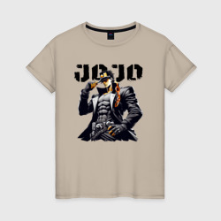 Jotaro Kujo - jojo ai art – Женская футболка хлопок с принтом купить со скидкой в -20%