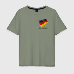 Мужская футболка хлопок Oversize I'm German - motto