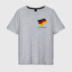 Мужская футболка хлопок Oversize I'm German - motto