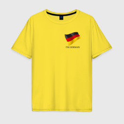 Мужская футболка хлопок Oversize I'm German - motto