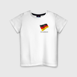 Детская футболка хлопок I'm German - motto