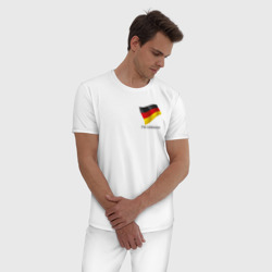 Мужская пижама хлопок I'm German - motto - фото 2