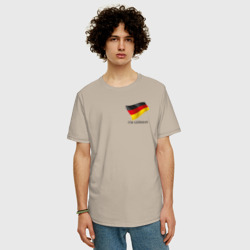 Мужская футболка хлопок Oversize I'm German - motto - фото 2