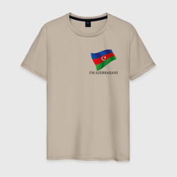 Мужская футболка хлопок I'm Azerbaijani - motto