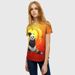 Женская футболка 3D Мастер По - Кунг-фу панда - фото 2
