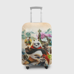 Чехол для чемодана 3D Герои Кунг-фу панда