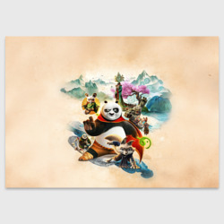 Поздравительная открытка Герои Кунг-фу панда