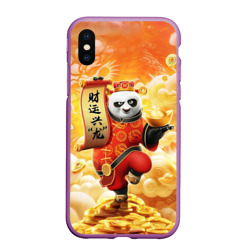 Чехол для iPhone XS Max матовый Панда По - Кунг фу панда
