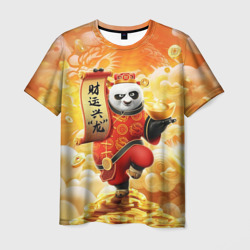 Мужская футболка 3D Панда По - Кунг фу панда