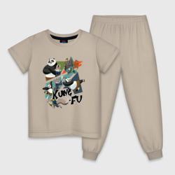 Персонажи кунг фу панда – Детская пижама хлопок с принтом купить со скидкой в -9%