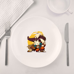 Набор: тарелка + кружка По и Джэнь кунг-фу панда - фото 2