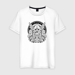 Мифический скандинавский бог Один – Мужская футболка хлопок с принтом купить со скидкой в -20%