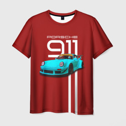 Мужская футболка 3D Порше 911