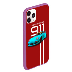 Чехол для iPhone 11 Pro Max матовый Порше 911 - фото 2