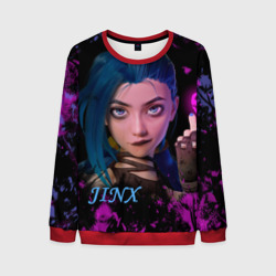 Мужской свитшот 3D Arcane Jinx NEON