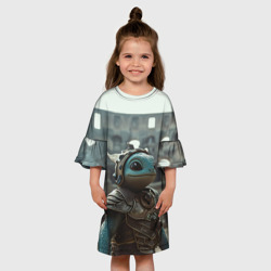 Детское платье 3D Рептилия гладиатор в доспехах - фото 2