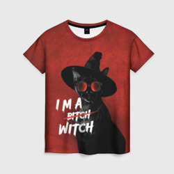 Женская футболка 3D I am witch