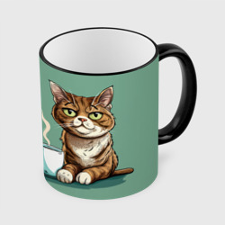 Перерыв на кофе - кот – Кружка с полной запечаткой с принтом купить