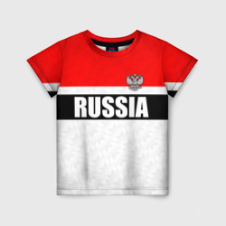 Детская футболка 3D Россия - униформа классическая с гербом