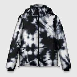 Серый тай дай – Мужская зимняя куртка 3D с принтом купить