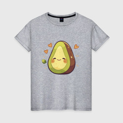 Милое авакадо – Женская футболка хлопок с принтом купить со скидкой в -20%