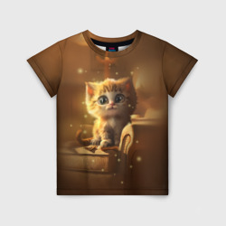 Теплый котик – Детская футболка 3D с принтом купить со скидкой в -33%