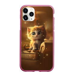Чехол для iPhone 11 Pro Max матовый Теплый котик