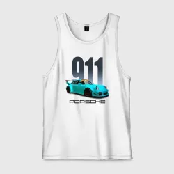 Мужская майка хлопок Cпортивный автомобиль Porsche