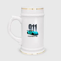 Кружка пивная Cпортивный автомобиль Porsche