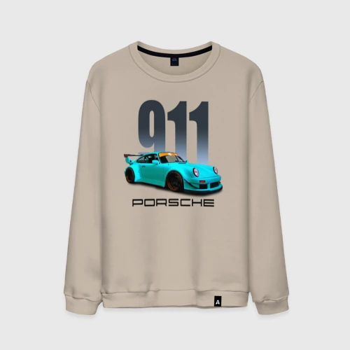 Мужской свитшот хлопок Cпортивный автомобиль Porsche