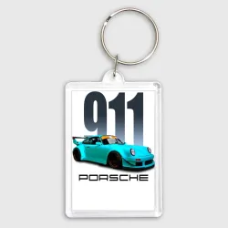 Брелок прямоугольный 35*50 Cпортивный автомобиль Porsche