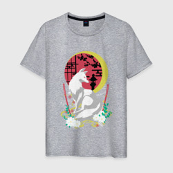Лунная Инари – Мужская футболка хлопок с принтом купить со скидкой в -20%