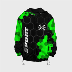 Детская куртка 3D Exeed green sport hexagon