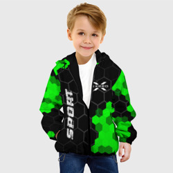 Детская куртка 3D Exeed green sport hexagon - фото 2