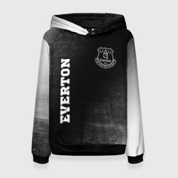 Женская толстовка 3D Everton sport на темном фоне вертикально