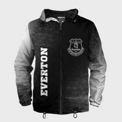 Мужская ветровка 3D Everton sport на темном фоне вертикально