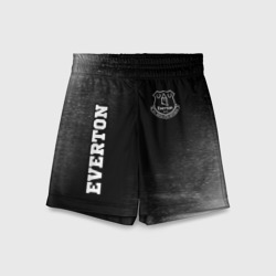 Детские спортивные шорты 3D Everton sport на темном фоне вертикально