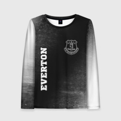 Женский лонгслив 3D Everton sport на темном фоне вертикально