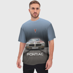 Мужская футболка oversize 3D Американский масл-кар Pontiac - фото 2