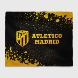 Плед 3D Atletico Madrid - gold gradient по-горизонтали