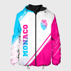 Мужская куртка 3D Monaco neon gradient style вертикально